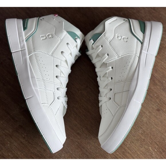 Men’s Size 10 On The Roger Clubhouse Mid White Green 3MD11140840 main image 5